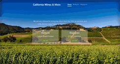 Desktop Screenshot of californiawinesandmore.com
